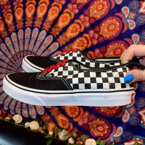 ❤️ Vans Checkerboard Black/ Red